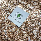 SALE - Embossed Damask Cork Fabric