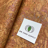 SALE - Natural Root with Rainbow Fleck Cork Fabric