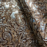 SALE - Embossed Damask Cork Fabric