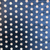 SALE - Printed Polka Dots Negative Black on Natural