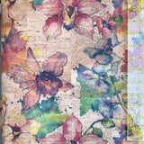 Printed Watercolour Floral Cork