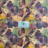Printed Cosmos Cork Fabric