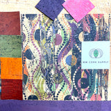 Printed Setting Suns Fabric