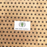 SALE - Printed Polka Dots - Small Chocolate on Natural