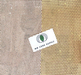 SALE - Printed Polka Dots - Tiny Metallic Silver on Natural