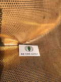 SALE - Printed Polka Dots - Tiny Metallic Gold on Natural