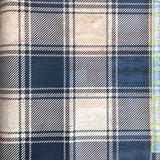 SALE - Printed Plaid Large Scale Cork