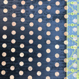SALE - Printed Polka Dots Negative Black on Natural