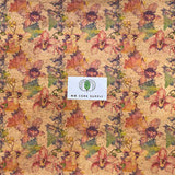 Printed Watercolour Small Scale Floral Cork
