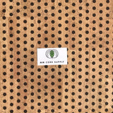Printed Polka Dots - Small Black on Natural