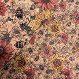 Printed Baby Buzz Cork Fabric