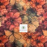 Printed Floral Punch Cork Fabric