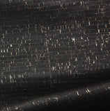 Black with Gold Fleck Cork fabric