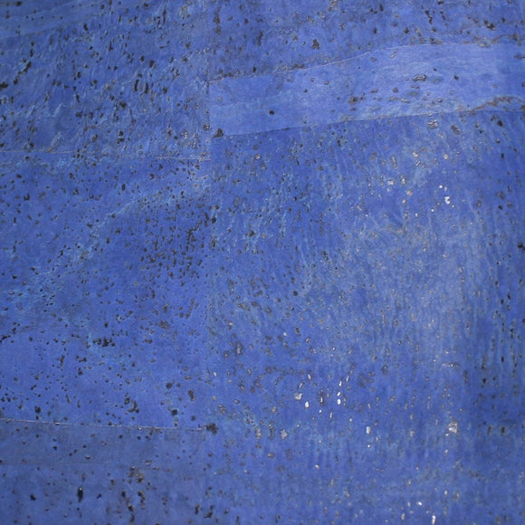 Blue - Denim Cork Fabric