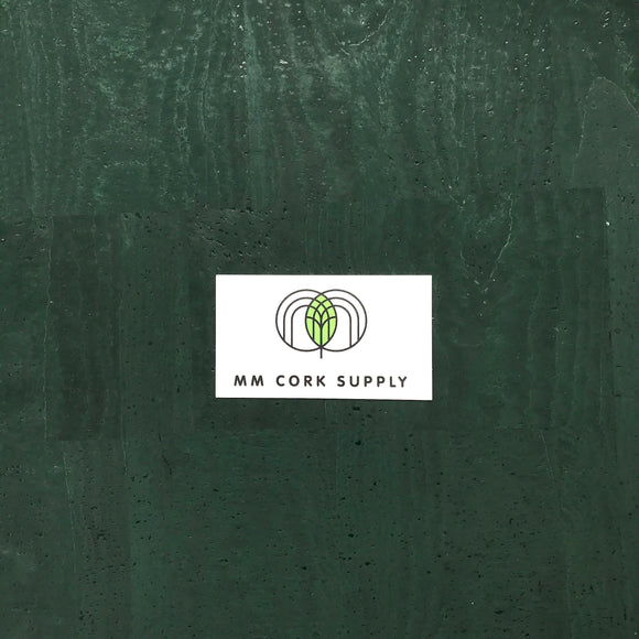 Green - Forest green Cork Fabric